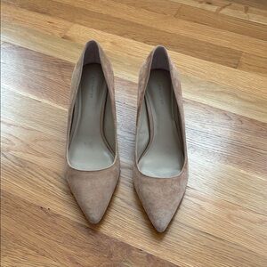 Ann Taylor Tan Suede Heels